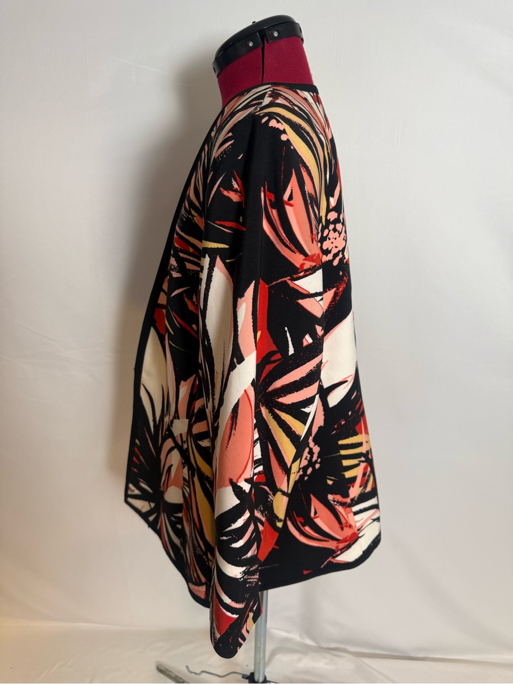 Kasper Open-Front Jacket Women Size 18W Multi-Colored Floral Pattern 3/4 Sleeve - Picture 6 of 13